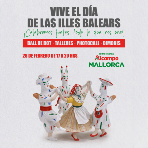 Evento: Tradición y familia - Día de les Illes Balears en el CC Alcampo Mallorca