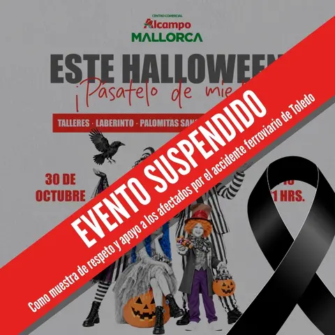 Halloween en el CC Alcampo Mallorca: fiesta suspendida por el luto oficial