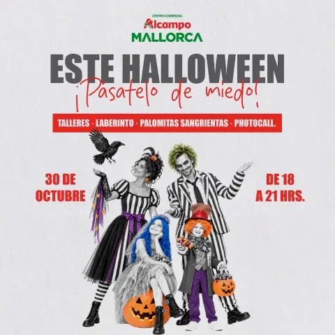 Evento: Llega Halloween al CC Alcampo Mallorca: juegos y misterio para toda la familia