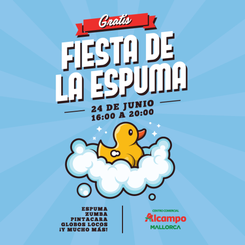 Fiesta de la espuma Familiar GRATUITA 
