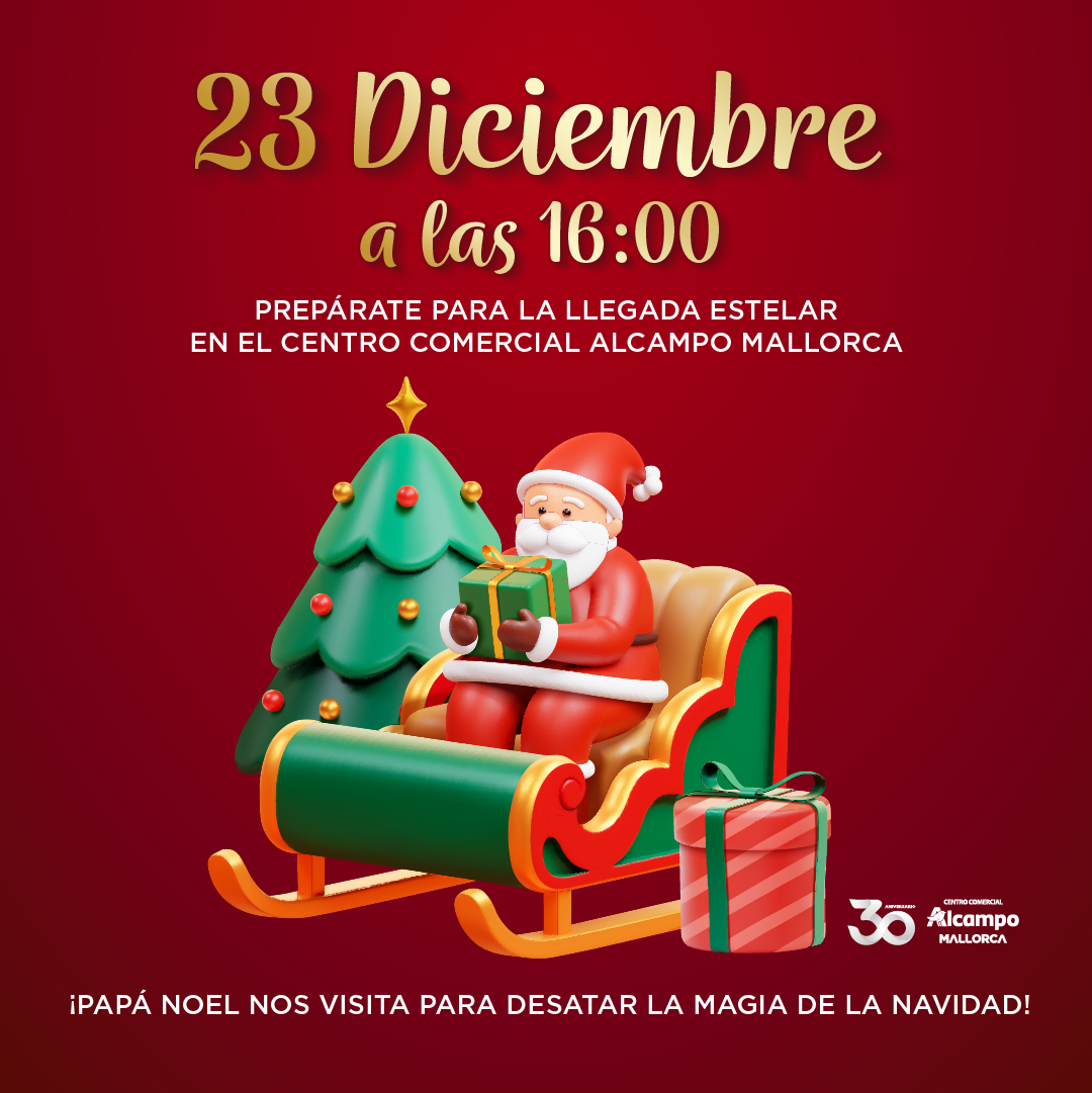 Foto noticia: Llegada de Papá Noel en Alcampo Mallorca: 23 de diciembre