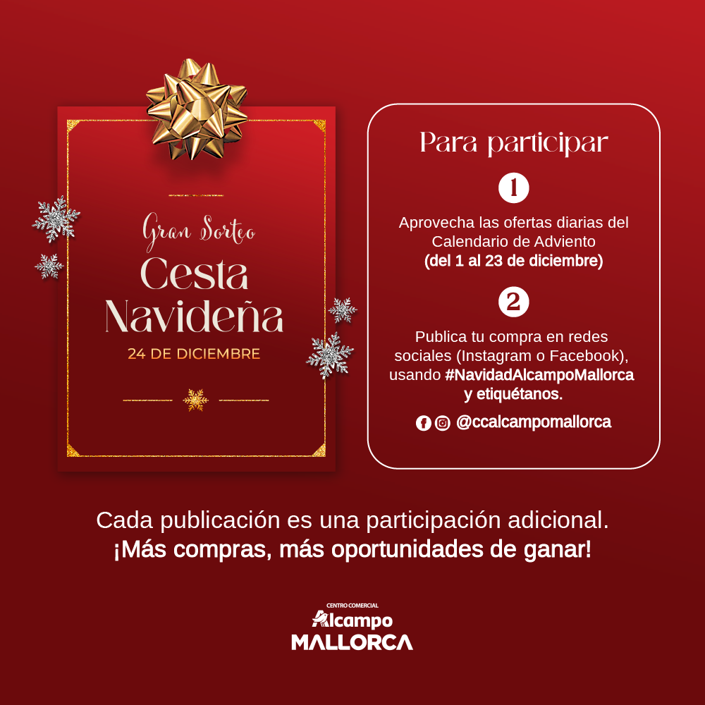 Oferta Gran Sorteo Cesta Navideña