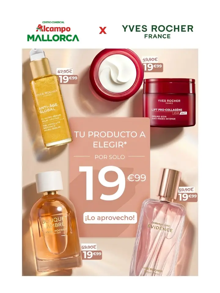 Oferta Llévate tu producto favorito por 19'99 €