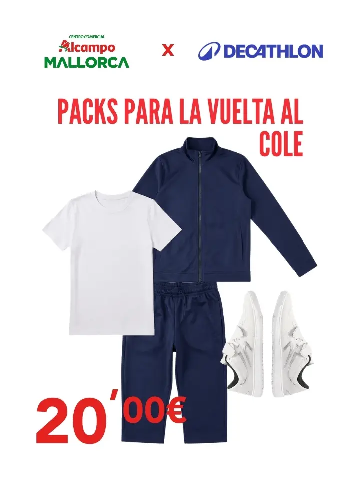 Oferta Packs para la vuelta al cole de Decathlon