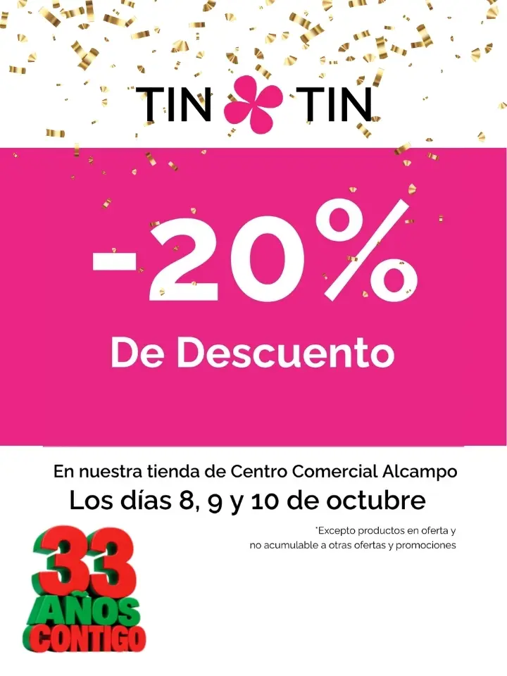 Tus productos favoritos de Tin Tin al 20% - 33º an