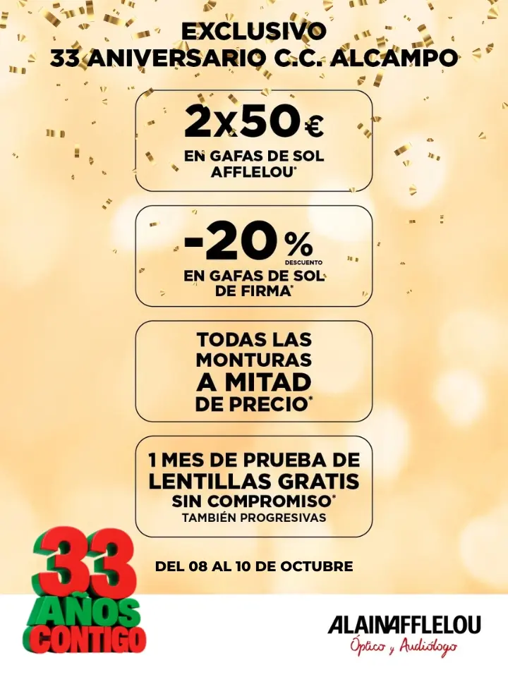 ¡Lluvia de promociones en Alain Afflelou!
